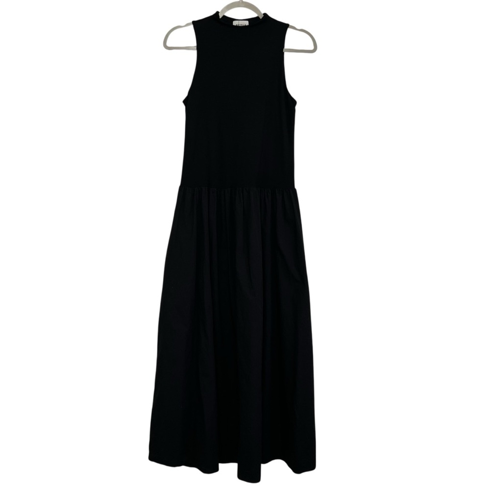 Marcella NYC Montrose Black Sleeveless Fit & Flare Maxi Dress Medium - Picture 2 of 14